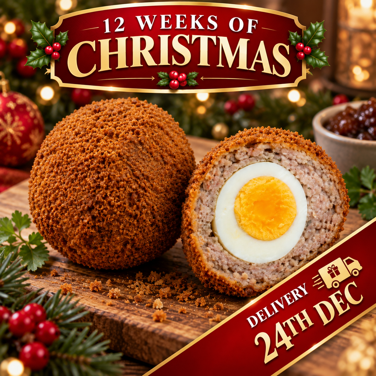 Christmas Scotch Eggs DELIVERY 24th DEC | Traditional British Scotch Eggs