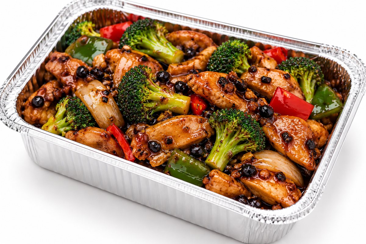 Chicken and Broccoli in Black Bean Sauce
