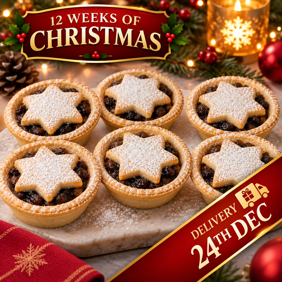 Christmas Mince Pies DELIVERY 24th DECEMBER