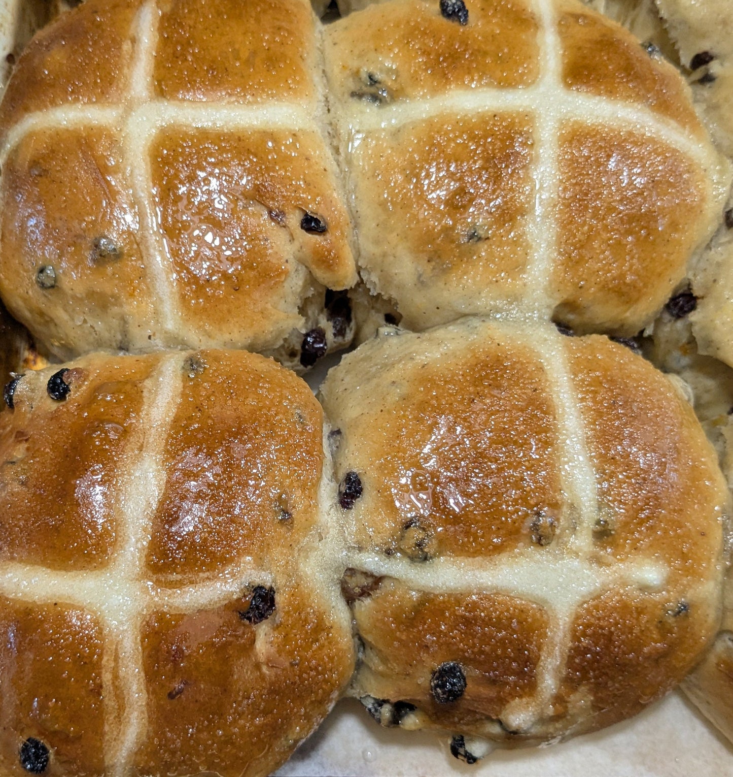 Hot Cross Buns – Pack of 4 (Easter Week Bake)