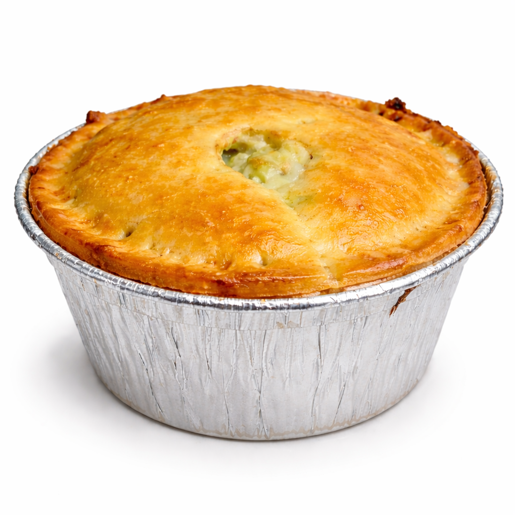 Creamy Leek, Cheddar & Potato Pie (Vegetarian)